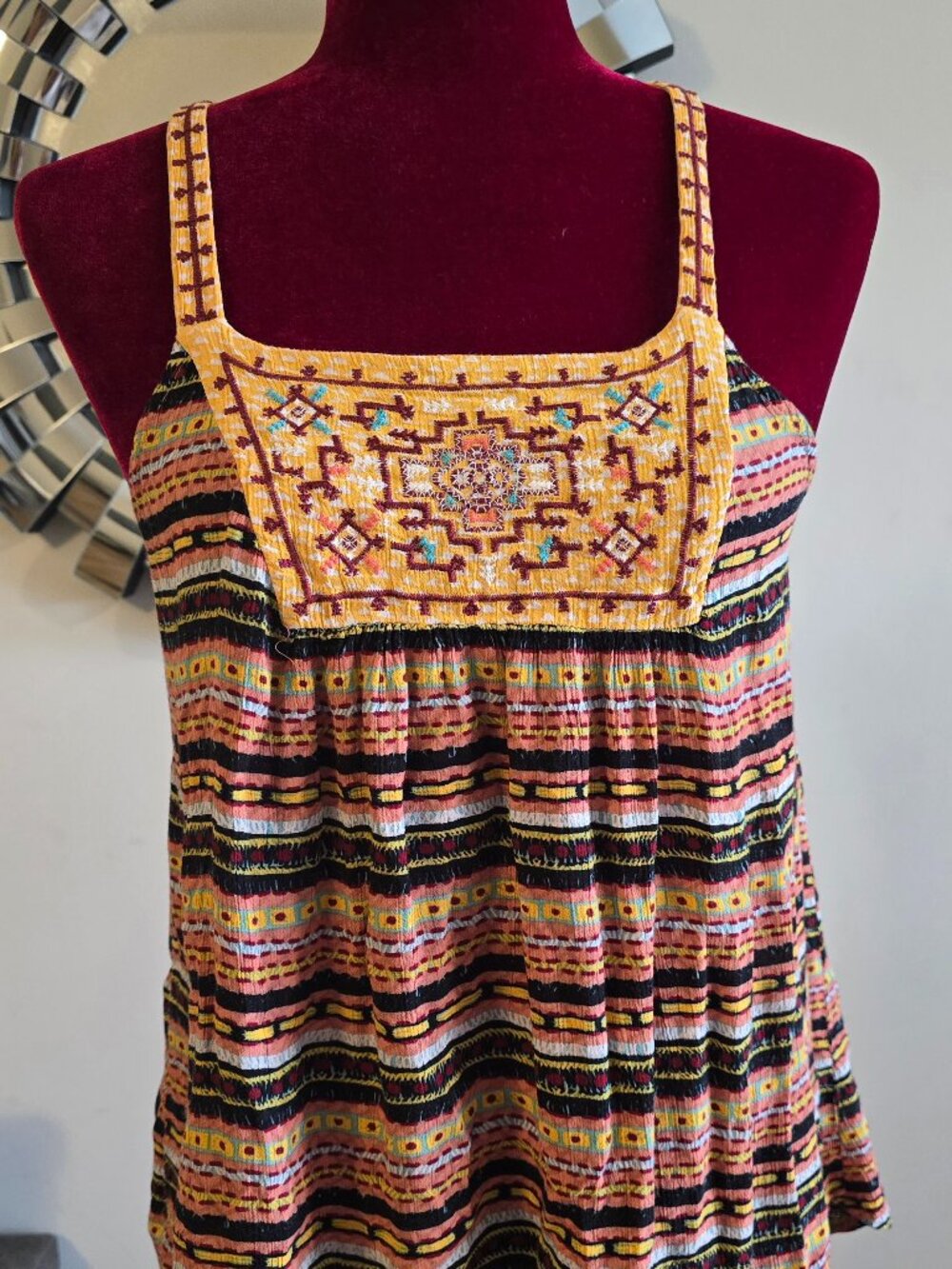 Boho Tribal Print Sleevless Top
